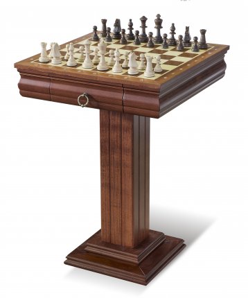 Šachový stolek CLASSIC - hranatá noha